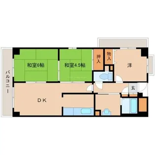 リバーガーデン藤【3階】の間取り