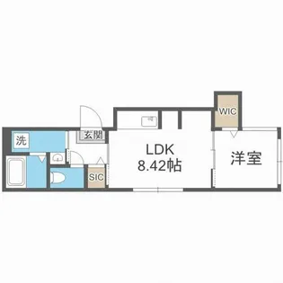 ラピスブラオ発寒【402号室】の間取り