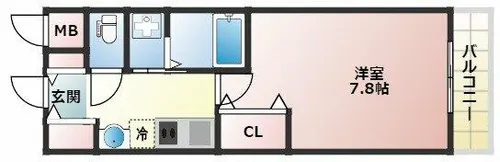 クリアパール垂水【3階】の間取り