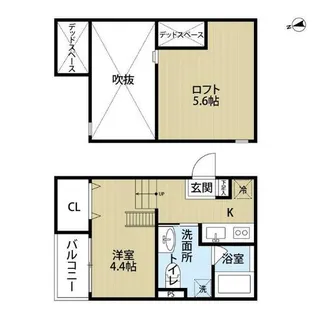 サクシード尼崎【2階】の間取り