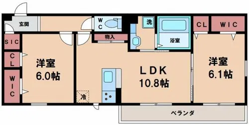 フォレストガーデン我孫子【3階】の間取り