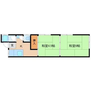 渡部文化【2階】の間取り