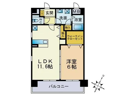 Parthia Hills【5階】の間取り