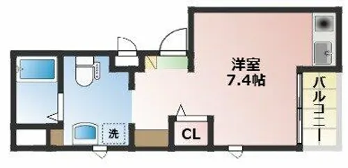 casa libre (カサ・リブレ)【202号室】の間取り