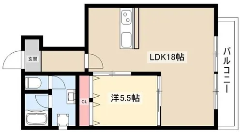 ヒラノマンション【202号室】の間取り