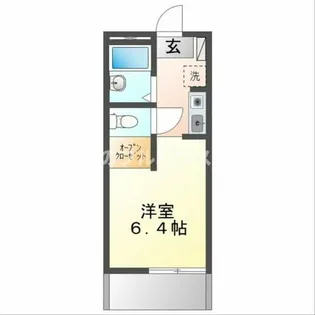 オアシス御油【103号室】の間取り