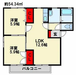 グラン・シャーメゾンD棟【1階】の間取り
