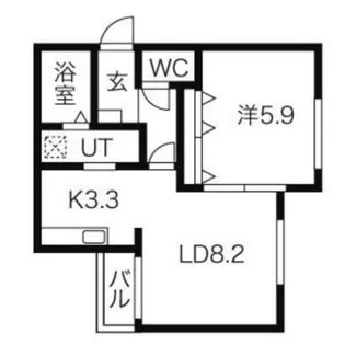 グランメゾン平岸【2階】の間取り
