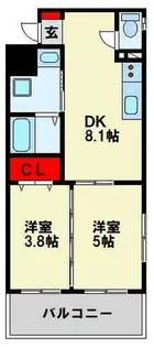 福岡県北九州市八幡西区山寺町【マンション】の間取り
