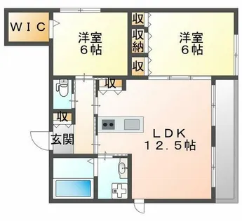 ROBUSTO 東園田【303号室】の間取り