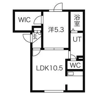 パール・ウエストA【1階】の間取り