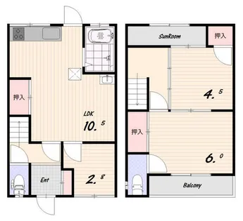 兵庫県神戸市長田区真野町【一戸建】の間取り