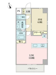 コントレイルりんくう常滑【1階】の間取り