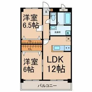 グランドール南陽【1階】の間取り