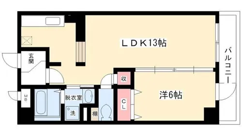 石川橋セブン【306号室】の間取り