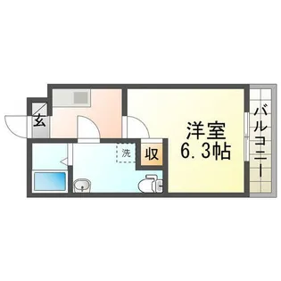 BLUEMOUNTAIN【303号室】の間取り