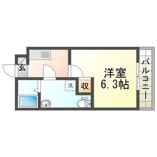 BLUEMOUNTAIN【303号室】の間取り