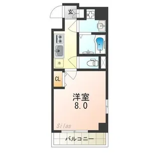 アドバンス京都デタンデュ【9階】の間取り