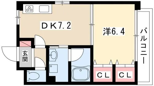 プレステージ金城【101号室】の間取り