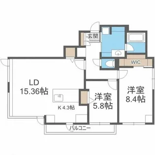 桂和レジデンス裏参道【6階】の間取り