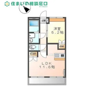 愛知県岡崎市大西町字南ケ原【マンション】の間取り