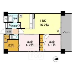 アクトタレイア茨木駅前【5階】の間取り