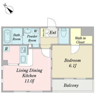 ロイヤル穂波【0201号室】の間取り