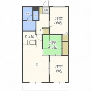 エスポワールⅠ【3階】の間取り