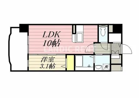 el coco 六ツ角【8階】の間取り