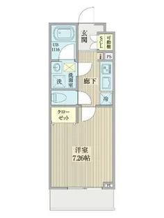 リシェス名古屋山王ウエスト【3階】の間取り