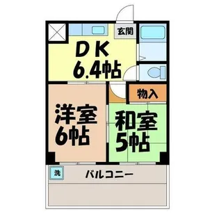 ヴィラ南山【1階】の間取り