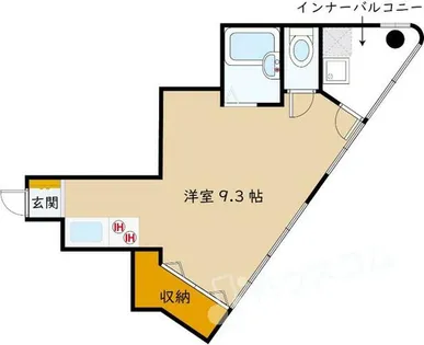 クリスタルビュー豊中南【3階】の間取り