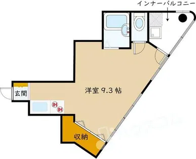 クリスタルビュー豊中南【3階】の間取り