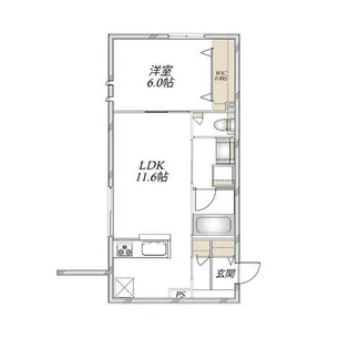 Hebel 塚口 Verdura【103号室】の間取り