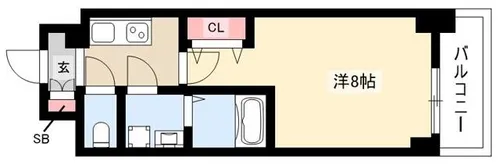 S-RESIDENCE志賀本通North【312号室】の間取り