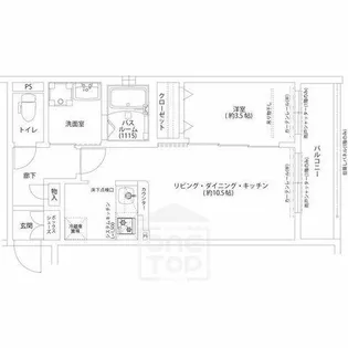 Louis Apartment 吹田東リバーパーク【2階】の間取り