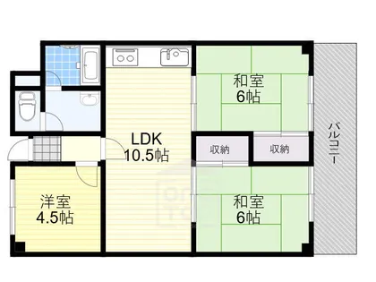 明香マンション【2階】の間取り