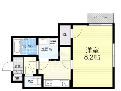 レジデンシア竹橋【1階】の間取り