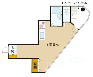 クリスタルビュー豊中南【4階】の間取り