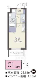 ビバス南茨木【2階】の間取り