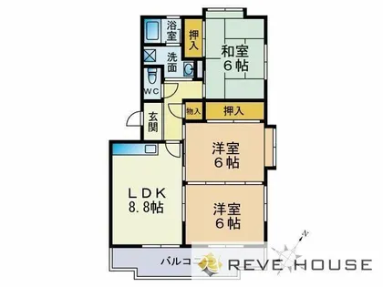 福岡県福岡市早良区干隈3丁目【マンション】の間取り