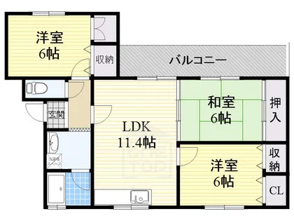 マプログレイス3【1階】の間取り
