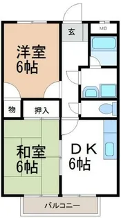サープラス2MIYABI【1階】の間取り