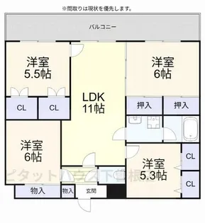 アレックス若園【2階】の間取り