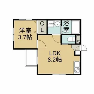 Studio N【3階】の間取り