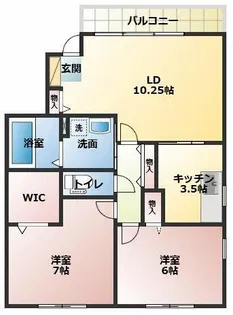 アルシオネ【202号室】の間取り