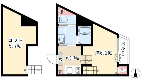 カトルセゾン彩(カトルセゾンイロドリ)【1階】の間取り