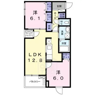 メゾンけやき【3階】の間取り
