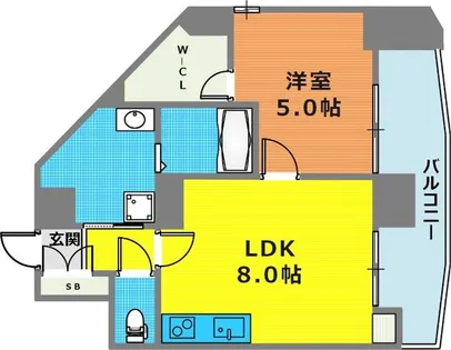プリマヴェーラ甲南山手【5階】の間取り