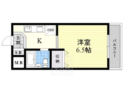 シャトレ富田【3階】の間取り